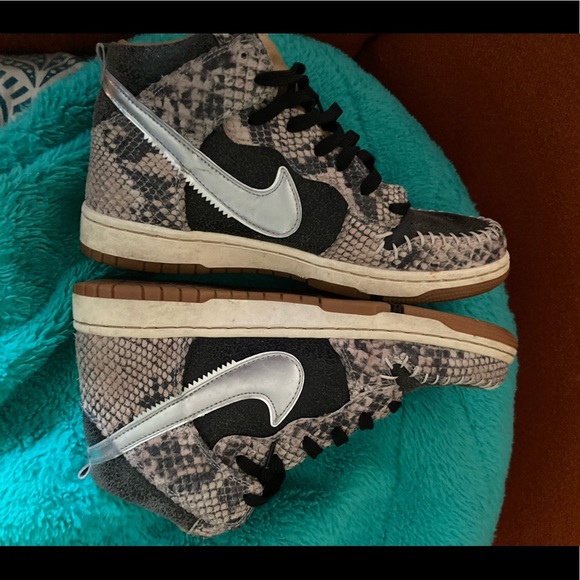 Gently worn mens sz 8 Nike Dunk High “Snakeskin” in like new condition. Nice! - Picture 6 of 7